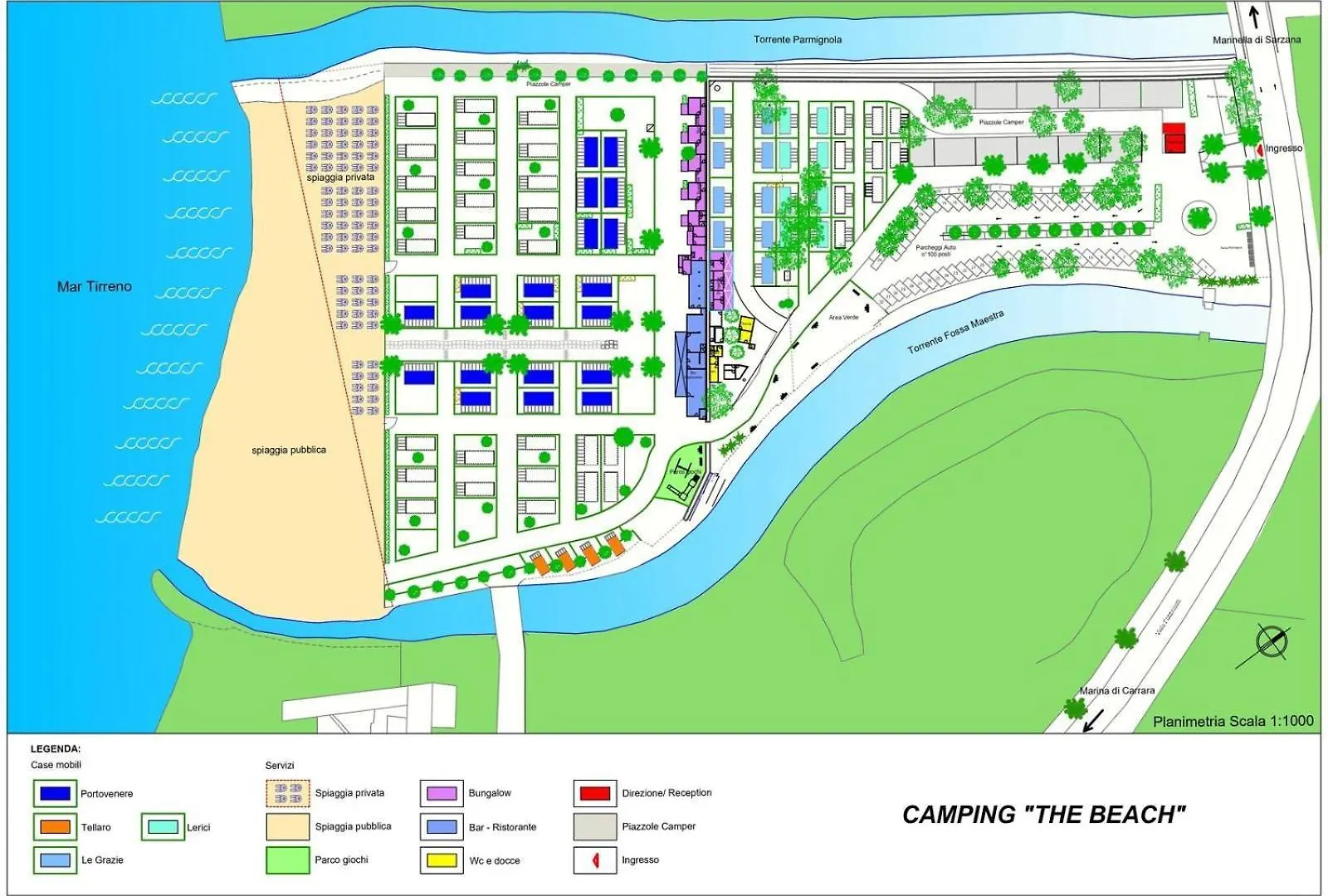 The Beach Camping Village Marina Di Carrara Italy